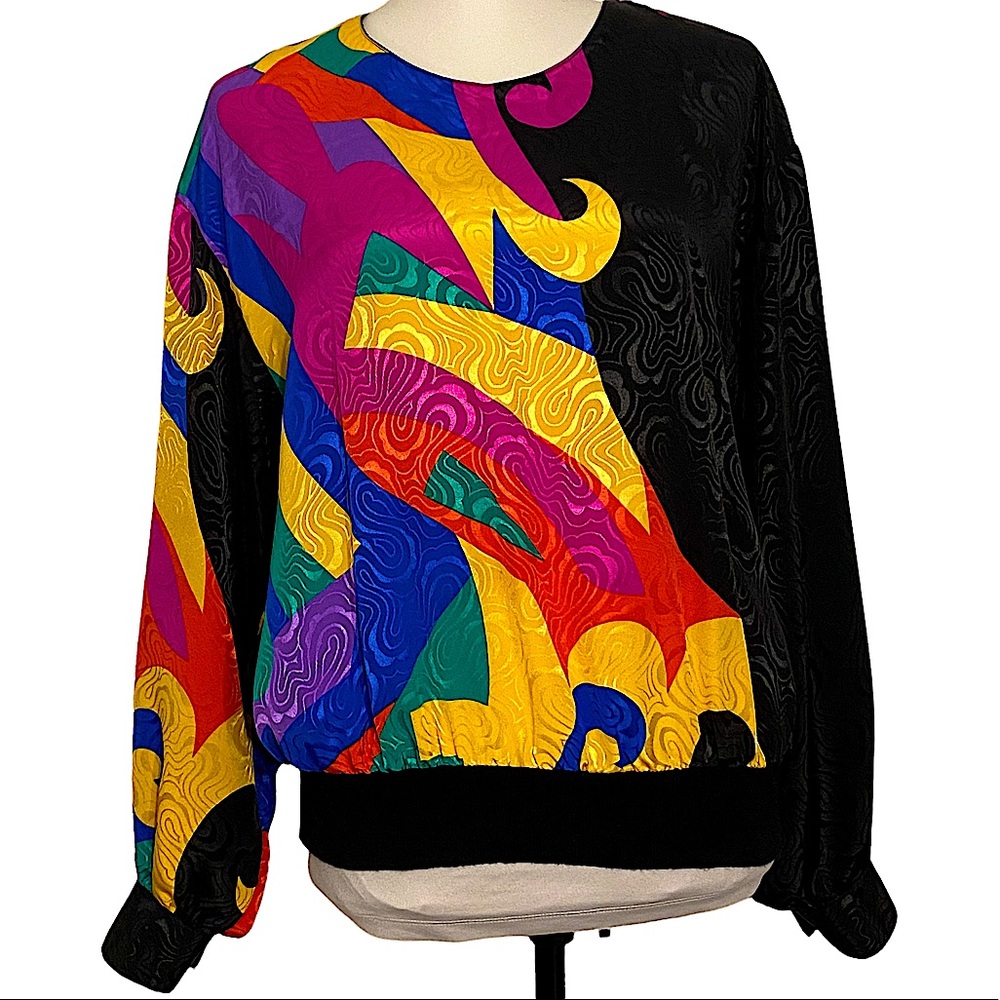 VINTAGE GIANNA 80s SWEATER / TOP  SZ 12
